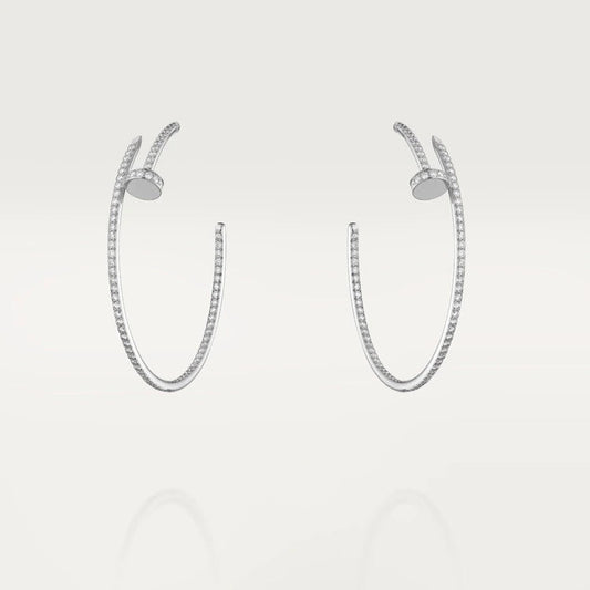 [Lumi Jewellery]JUSTE EARRINGS FULL DIAMONDS 1.8MM