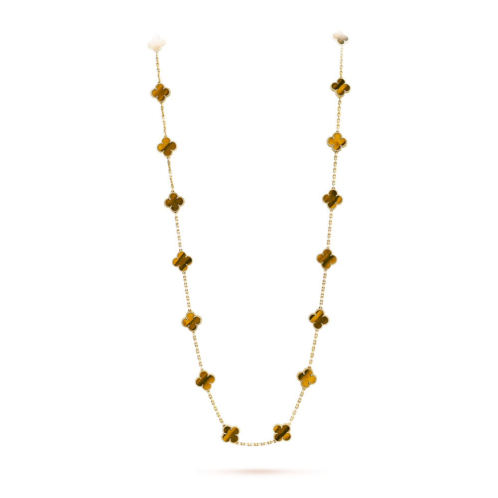 [Lumi Jewellery]CLOVER 20 MOTIFS TIGER EYE ROSE GOLD
