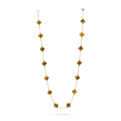 [Lumi Jewellery]CLOVER 20 MOTIFS TIGER EYE ROSE GOLD