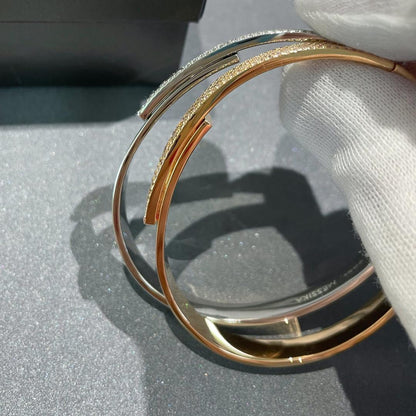 [Lumi]Move Noa Rose Gold Pav茅 Diamond Bangle Bracelet