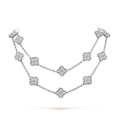 [Lumi Jewellery]CLOVER 20 MOTIFS DIAMOND SILVER