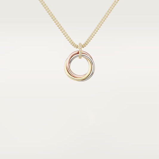 [Lumi Jewelery]TRINITY MEDIUM  DIAMONDS NECKLACE