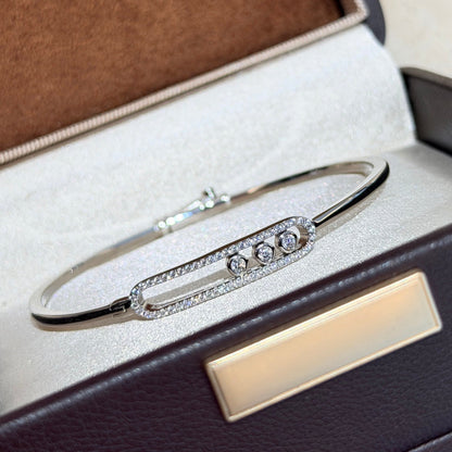 [Lumi]Move Pav茅 Diamond Bangle Bracelet M