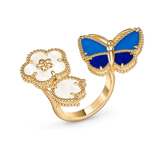 [Lumi Jewellery]LUCKY SPRING BUTTERFLY OPEN-FACE RINGS