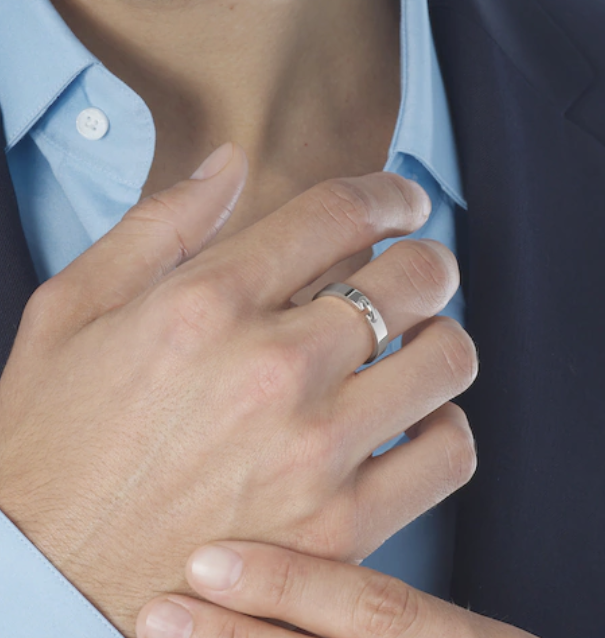 [Lumi Jewellery]ALLIANCE LIENS VIDENCE 4MM RING