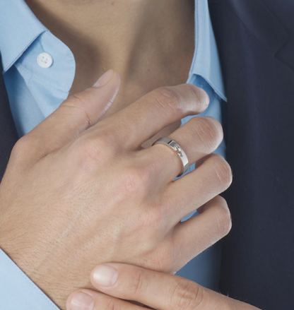 [Lumi Jewellery]ALLIANCE LIENS VIDENCE 4MM RING