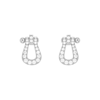 [Lumi Jewellery]FORCE 10 FULL DIAMOND STUD EARRINGS MINI MODEL
