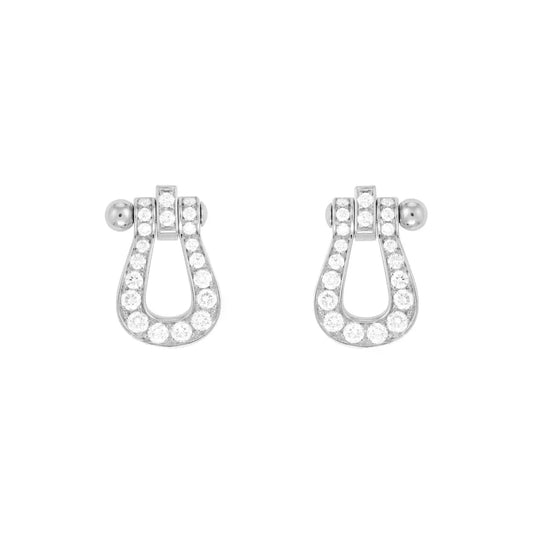 [Lumi Jewellery]FORCE 10 FULL DIAMOND STUD EARRINGS MINI MODEL