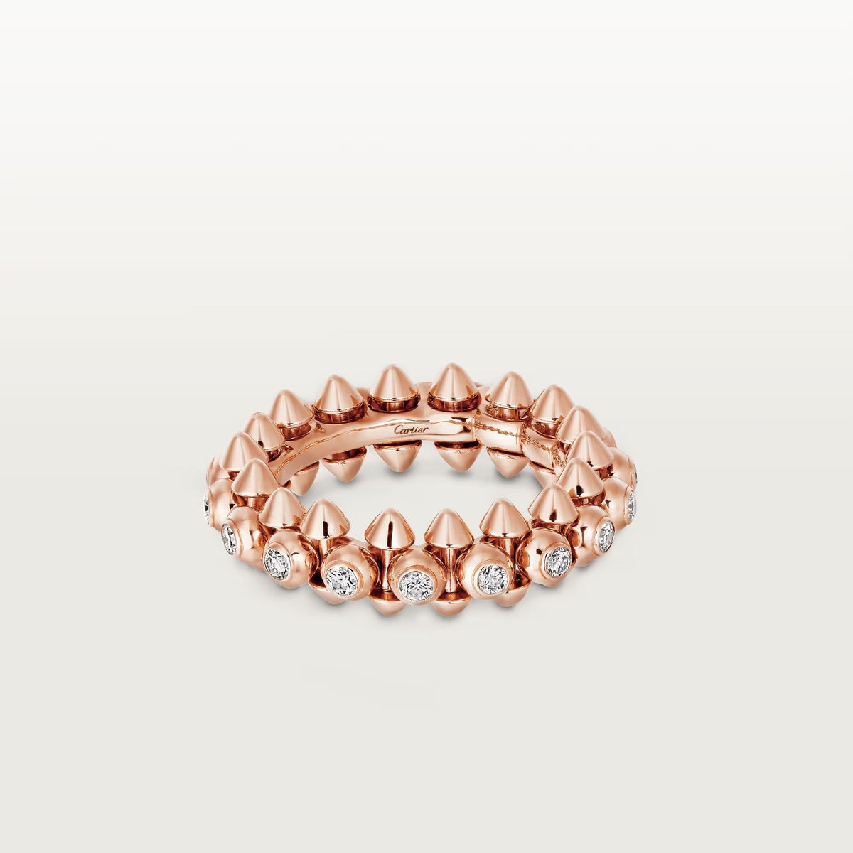 [Lumi Jewelery]CLASH 6.8MM DIAMOND MEDIUM RING