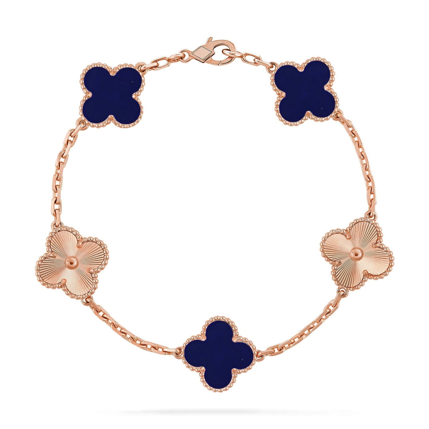 [Lumi Jewellery]CLOVER 5 MOTIF LAPIS LAZULI BRACELET COLLECTION