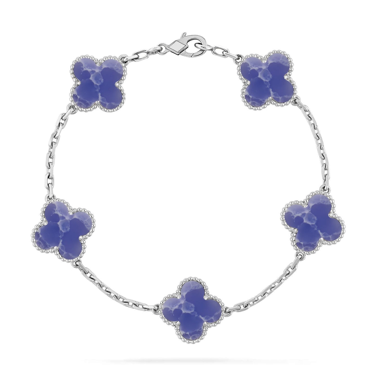 [Lumi Jewellery]CLOVER 5 MOTIF BLUE VEINS BRACELET COLLECTION