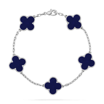 [Lumi Jewellery]CLOVER 5 MOTIF LAPIS LAZULI BRACELET COLLECTION