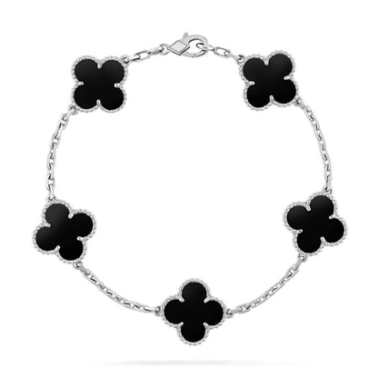 [Lumi Jewellery] CLOVER 5 MOTIF ONYXS BRACELET COLLECTION
