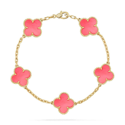 [Lumi Jewellery] CLOVER 5 MOTIFS  PINK MOP BRACELET COLLECTION