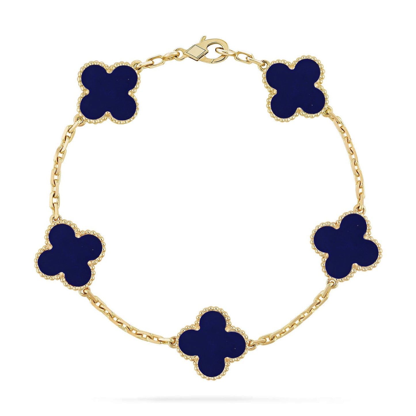 [Lumi Jewellery]CLOVER 5 MOTIF LAPIS LAZULI BRACELET COLLECTION