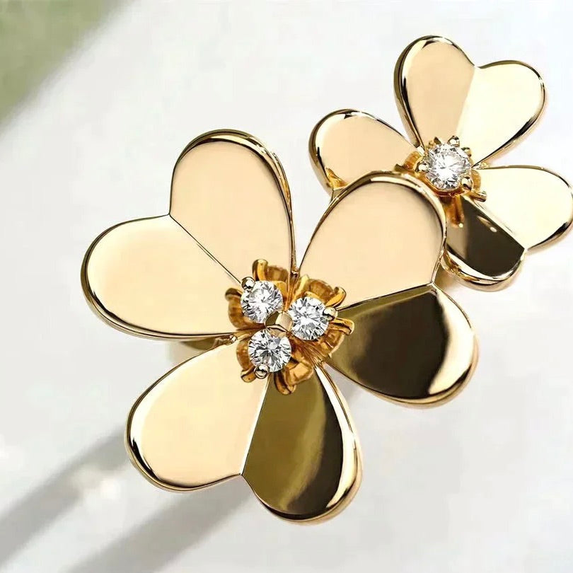 [Lumi Jewellery]CLOVER COMOS GOLD DIAMOND RING