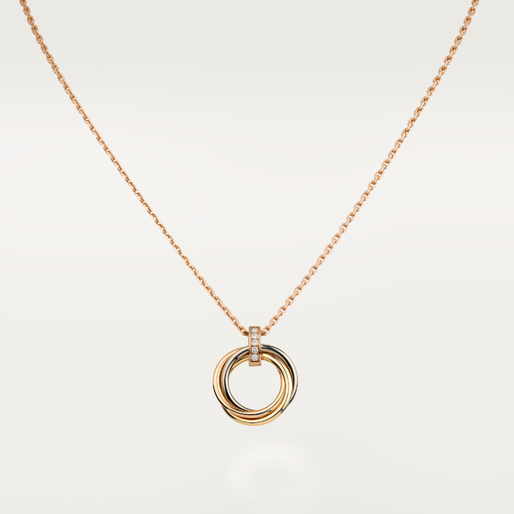 [Lumi Jewellery]TRINITY NECKLACE GOLD  DIAMONDS