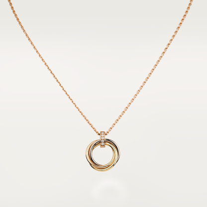 [Lumi Jewellery]TRINITY NECKLACE GOLD  DIAMONDS
