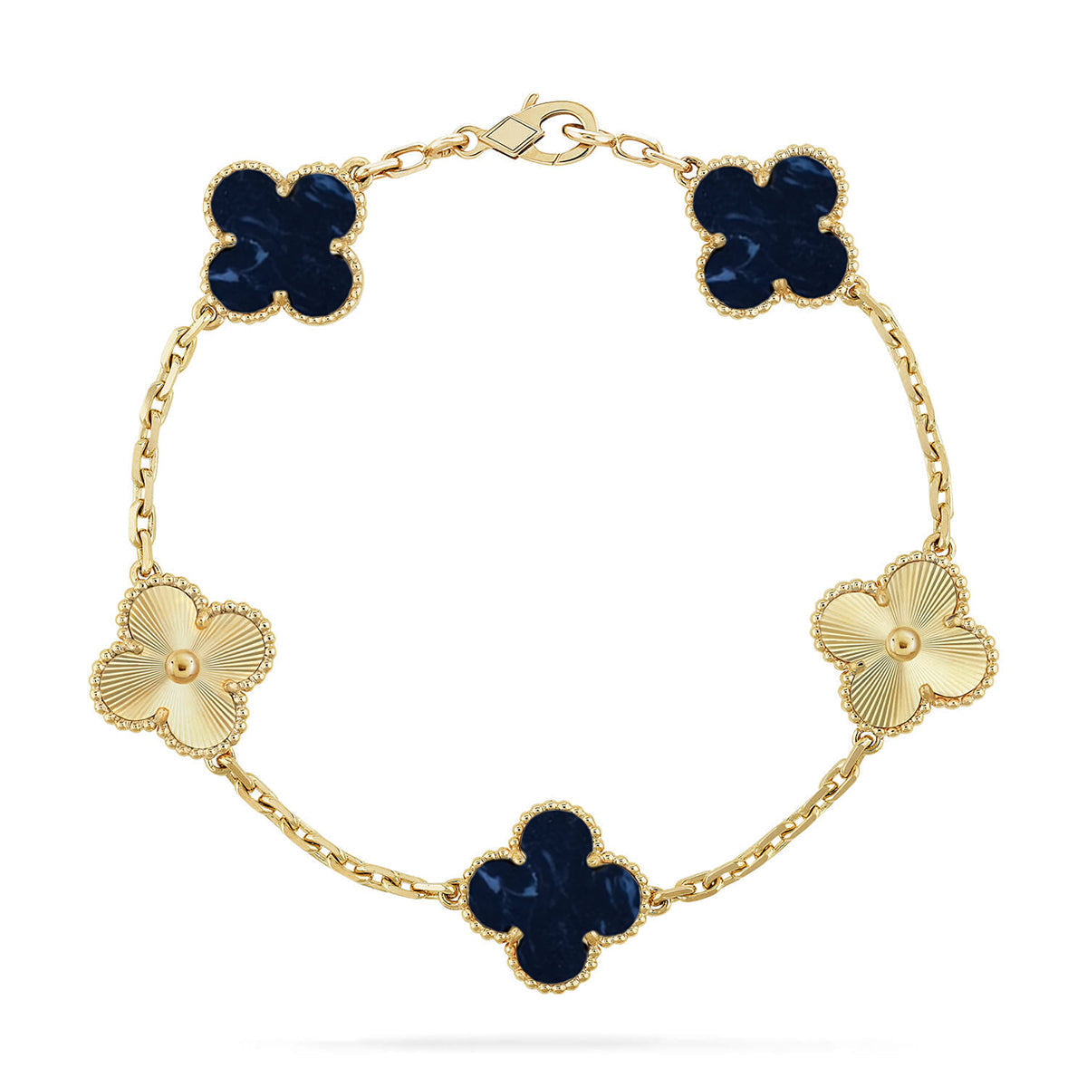 [Lumi Jewellery]CLOVER 5 MOTIF PIETERSITE BRACELET COLLECTION