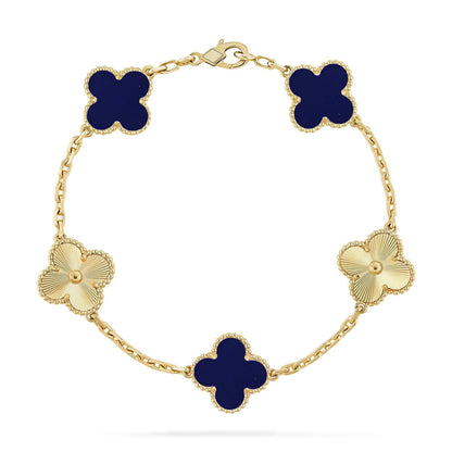 [Lumi Jewellery]CLOVER 5 MOTIF LAPIS LAZULI BRACELET COLLECTION