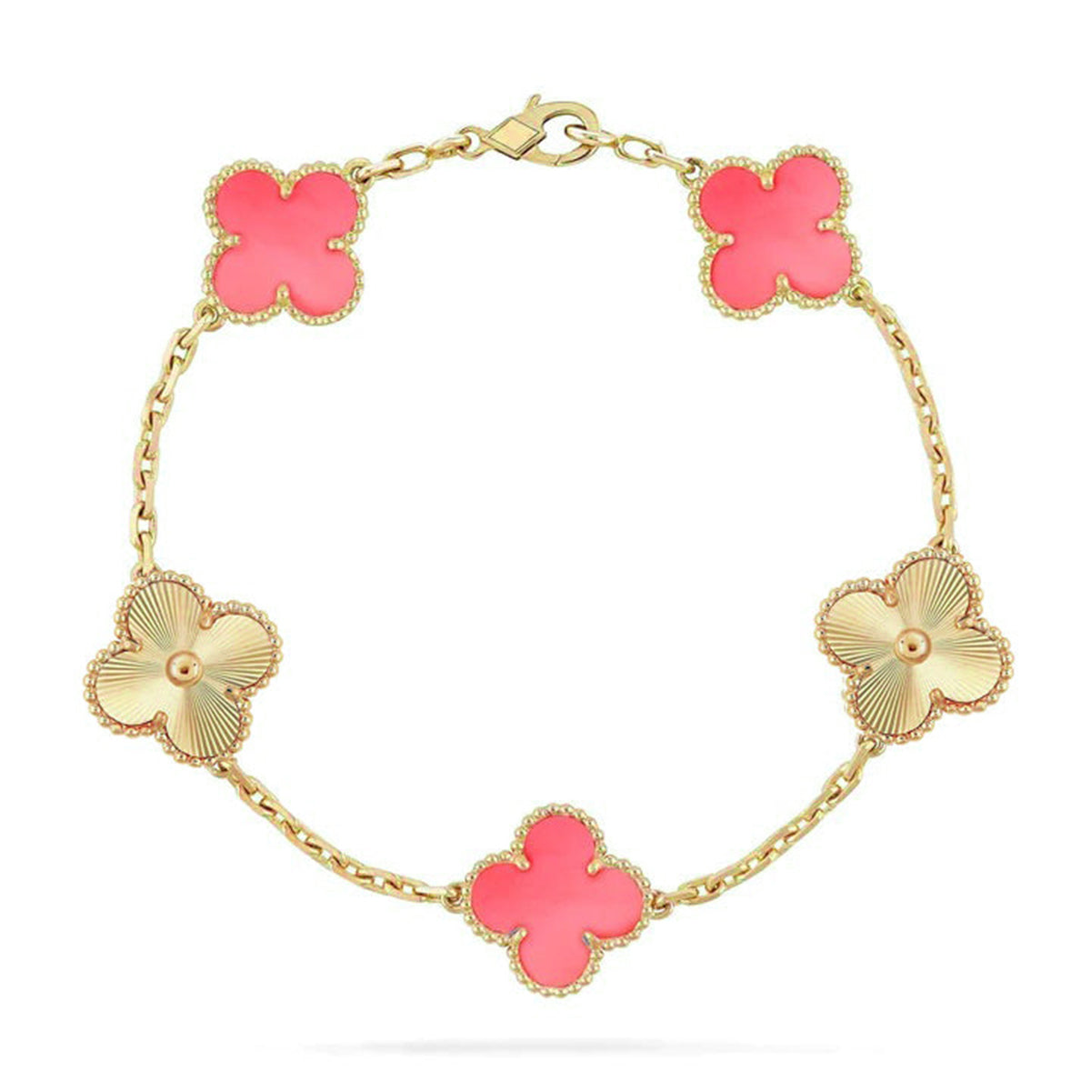 [Lumi Jewellery] CLOVER 5 MOTIFS  PINK MOP BRACELET COLLECTION