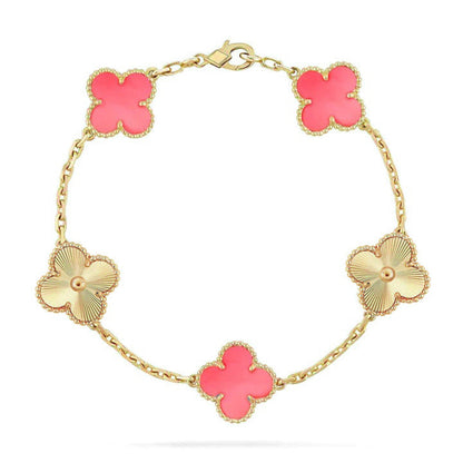 [Lumi Jewellery] CLOVER 5 MOTIFS  PINK MOP BRACELET COLLECTION