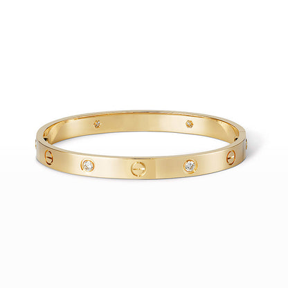 [Lumi Jewellery]LOVE BRACELET 6.1MM 4 DIAMONDS