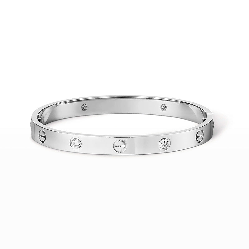 [Lumi Jewellery]LOVE BRACELET 6.1MM 4 DIAMONDS