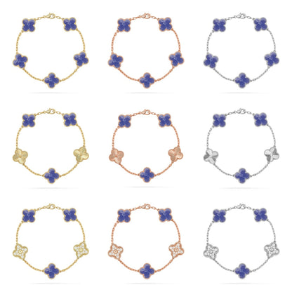 [Lumi Jewellery]CLOVER 5 MOTIF BLUE VEINS BRACELET COLLECTION