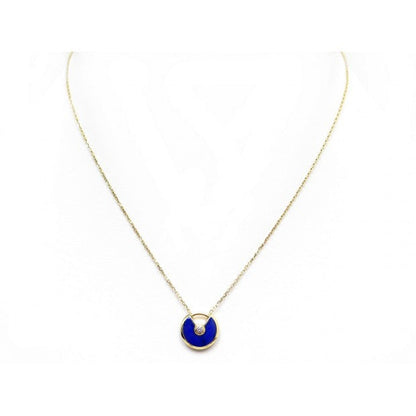 [Lumi Jewellery]AMULETTE ROSE GOLD AGATE NECKLACE
