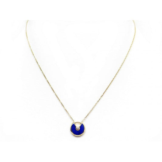 [Lumi Jewellery]AMULETTE ROSE GOLD AGATE NECKLACE