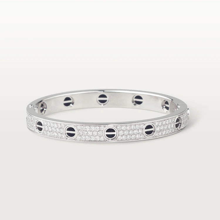 [Lumi Jewellery]LOVE BRACELET 6.1MM DIAMOND-PAVED CERAMIC