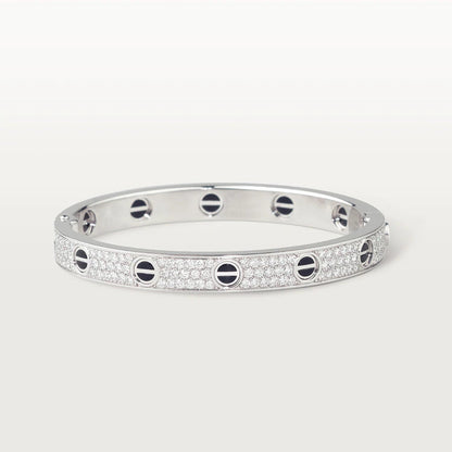 [Lumi Jewellery]LOVE BRACELET 6.1MM DIAMOND-PAVED CERAMIC