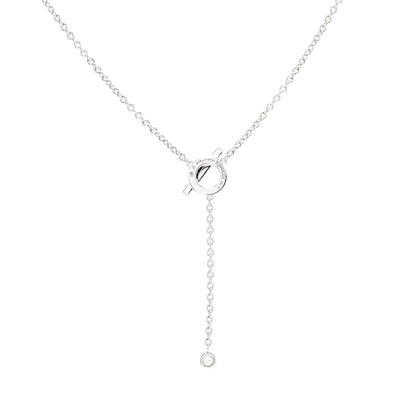 [Lumi Jewellery]FINESSE SILVER DIAMOND NECKLACE