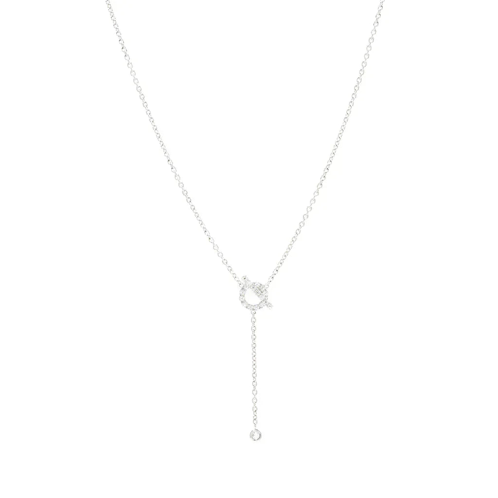 [Lumi Jewellery]FINESSE SILVER DIAMOND NECKLACE