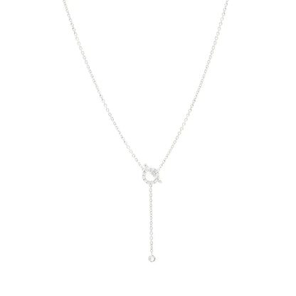 [Lumi Jewellery]FINESSE SILVER DIAMOND NECKLACE