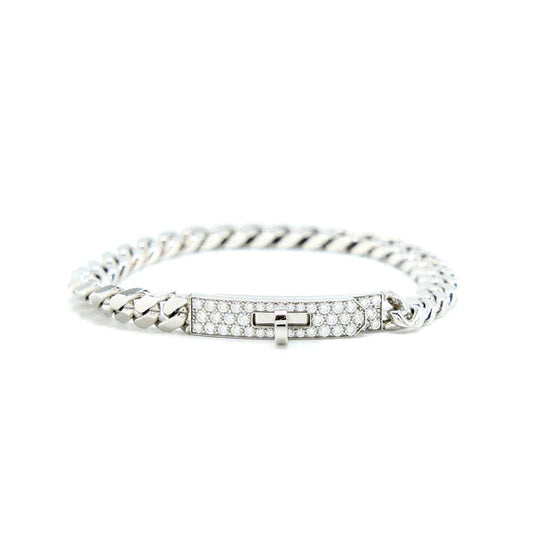 [Lumi Jewellery]KELLY CHAIN SILVER DIAMOND BRACELET