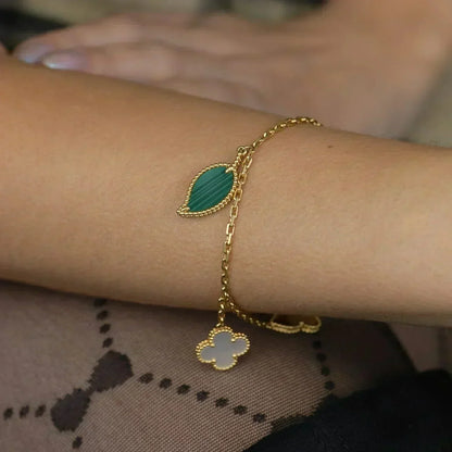 [Lumi Jewellery]LUCKY SPRING 5 MOTIF GOLD BRACELET
