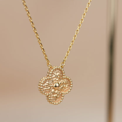 [Lumi Jewellery]CLOVER 15MM  BRONZING NECKLACE