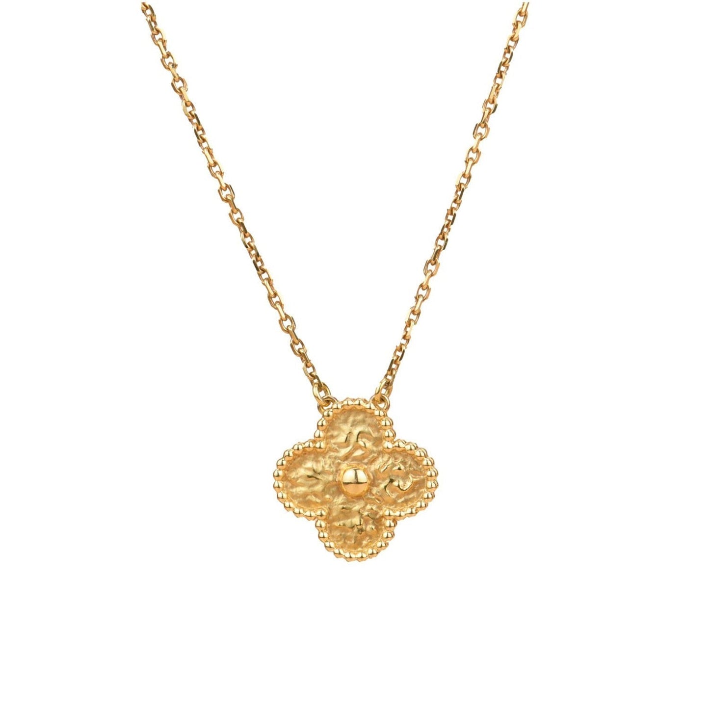 [Lumi Jewellery]CLOVER 15MM  BRONZING NECKLACE