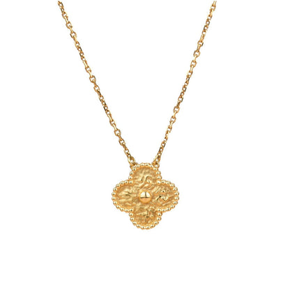 [Lumi Jewellery]CLOVER 15MM  BRONZING NECKLACE