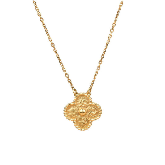[Lumi Jewellery]CLOVER 15MM  BRONZING NECKLACE