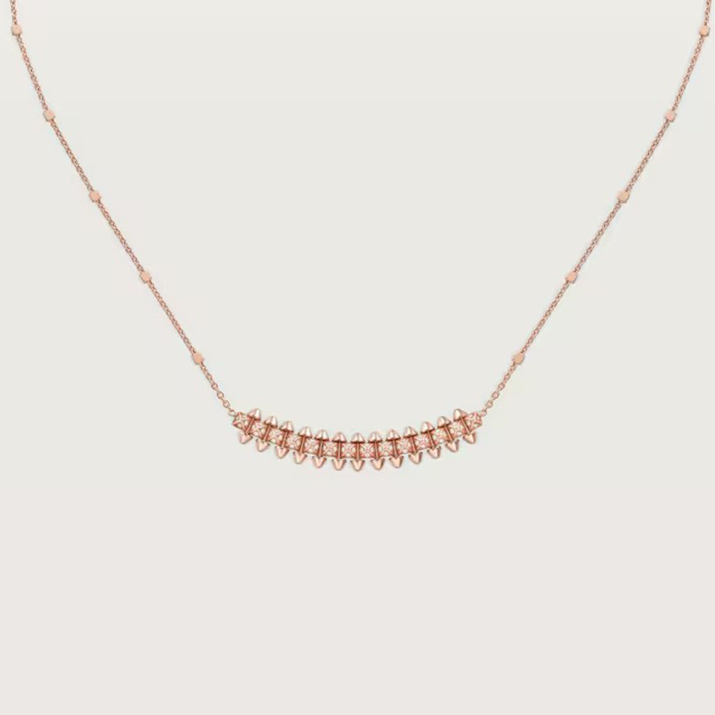 [Lumi Jewelery]CLASH  SMALL FULL DIAMOND NECKLACE
