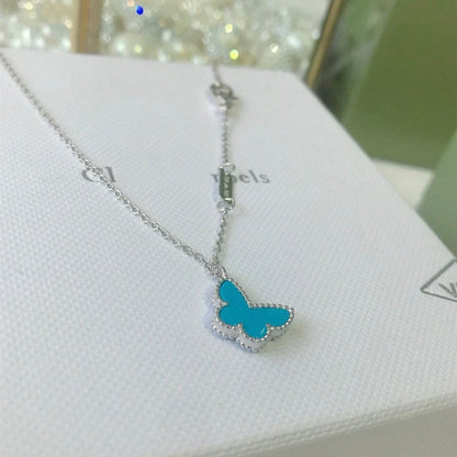 [Lumi Jewellery]BUTTERFLY TURQUOISE BUTTERFLY BRACELET SILVER