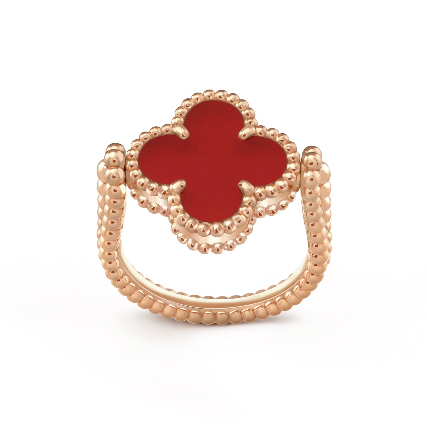 [Lumi Jewellery]CLOVER RIVERSIBLE PINK GOLD RING