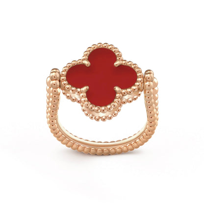 [Lumi Jewellery]CLOVER RIVERSIBLE PINK GOLD RING