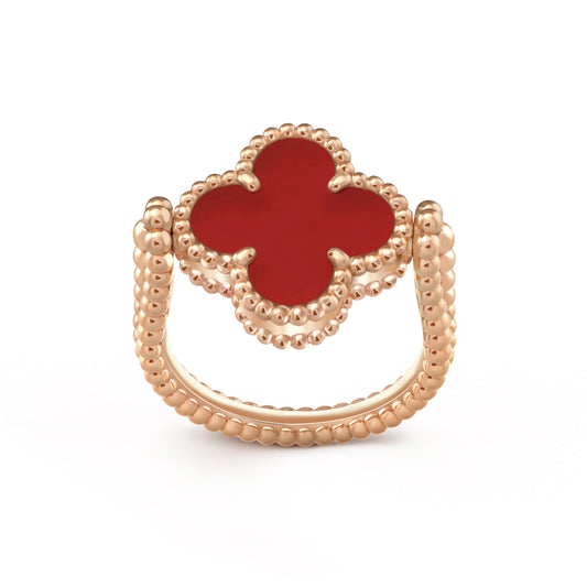 [Lumi Jewellery]CLOVER RIVERSIBLE PINK GOLD RING