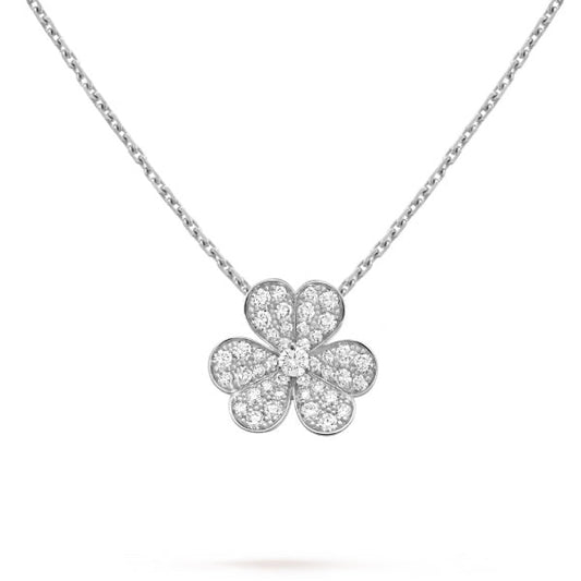 [Lumi Jewellery]CLOVER DIAMOND NECKLACE SILVER