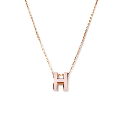 [Lumi Jewellery]POP H PEDANT PINK GOLD