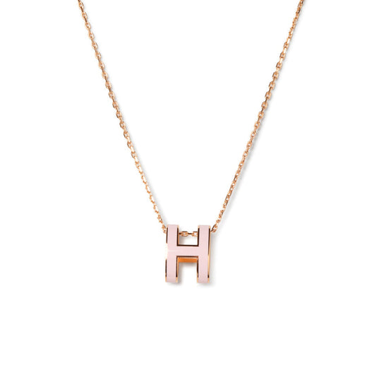 [Lumi Jewellery]POP H PEDANT PINK GOLD